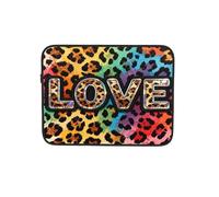 Sweet Love Leopard - Funda para ordenador portátil, tablet, maletín para el trabajo, 25,4 cm