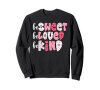 Sweet Loved Be Kind Teacher Retro Rainbow Kindness Sudadera