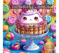 Sweet Magic: Kawaii Dessert Coloring Book: A Deliciously Cute Coloring Adventure for All Ages (50 Unique Intricate Images Coloring Book)