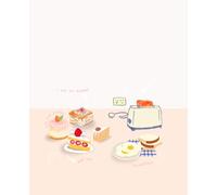 Sweet Morning Vibes | Aesthetic Composition Notebook for Students: Cute Breakfast-Themed School Notebook - Soft Pastel Cover for Class Notes, Study, and Everyday Writing