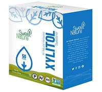 Sweet Nature Edulcorante de xilitol de abedul, apto para dieta cetogénica, 50 paquetes