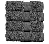 Sweet Needle Paquete de 4 Toallas de baño Grandes, Color carbón, (70 x 140 cm),100% algodón, lujosas, ultrasuaves, Calidad de Hotel, Muy absorbentes para baño, Ducha, Playa y Uso Diario