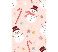 Sweet Pastel Snowy Christmas Dreams Journal: Adorable Kawaii Holiday Pattern • 6” x 9” Hardcover • 80 Lined Pages • Soft Pastel Christmas Design for Girls • Perfect Festive Gift Notebook