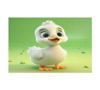 Sweet Pato Puzzle 1000 piezas, puzzle de madera para adultos y niños, puzles imposibles, juego de polluelos para toda la familia (75 x 50 cm)