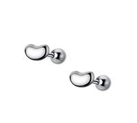 Sweet Pea Shaped Beads Screw Stud Earrings for Women Jewelry