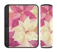 Sweet Peach Flowers - 2 fundas de correa para asiento de coche para liberar el estrés en tu cuello y hombros para camión forro para cinturón de seguridad