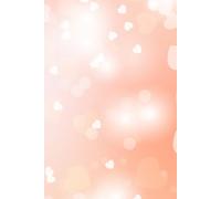 Sweet Peach Heart Theme Notebook