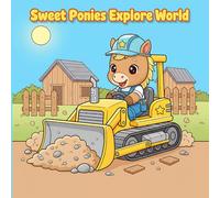 Sweet Ponies Explore World Coloring Book: Simple And Bold Cute Baby Horse 50 Animal Illustrations For Kids & Adults | Ft - Horse Cooking, Playing, ... (Bold Adventure Animals Coloring Series)