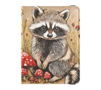 Sweet Raccoon - Cartera de viaje familiar de piel para pasaporte, impermeable, para mujer, accesorios de viaje