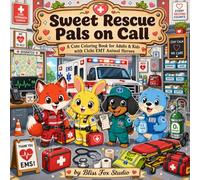 Sweet Rescue Pals on Call: A Cute Coloring Book for Adults & Kids with Chibi EMT Animal Heroes