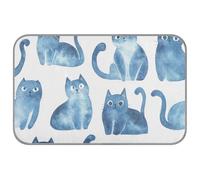 Sweet Russian Blue Cats - Alfombrilla de verano para perro de 38 x 23 pulgadas, para cerdo, exterior, segura cama fria para perro, M