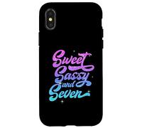 Sweet Sassy and Seven | Séptimo Cumpleaños | 7 Años Carcasa para iPhone X/XS