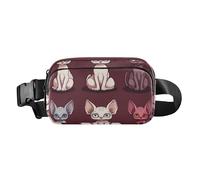 Sweet Savannah Cats - Riñonera cruzada para pasaporte, color beige, riñonera para entrenamiento, correr, color14, 1 Size