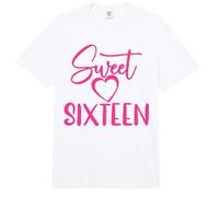 Sweet Sixteen para niñas, Color Rosa, 16 años, 16 cumpleaños Comfort Colors Adult Heavyweight T-Shirt