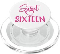 Sweet Sixteen para niñas, Color Rosa, 16 años, 16 cumpleaños PopSockets PopGrip para MagSafe
