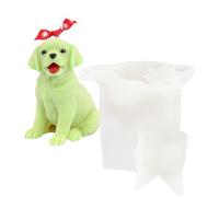 Sweet Small Golden Retriever Forms - Formas de silicona para velas para la producción de velas, liebres, decoración de yeso, no cerámica, jabón | Formas de perros para la producción de velas -