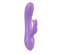 Sweet Smile Flexible Vibrador de conejo Metallic Purple 18,3 cm