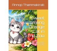 Sweet Smiling Orange Cat in the Zoo: A Relaxing & Fun Coloring Experience for All Ages Discover the joy of coloring with this adorable illustration ... cat and its lovely friend in a zoo setting