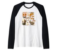Sweet & Spooky Boo Feliz Halloween Boo Camiseta Manga Raglan