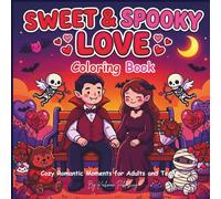 Sweet & Spooky Love Coloring Book: Adorable Creepy Couples and Cozy Romantic Moments for Adults and Teens