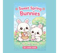 Sweet Spring Bunnies: Cute Kawaii Easter Bunnies Coloring Book