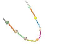 Sweet Star - Collar de cuentas 2025, diseño moderno, cadena de mano multicolor para niñas, cadena de clavícula elegante