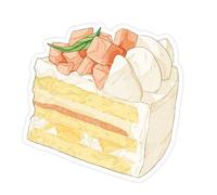 Sweet Station Series - Bloc de notas adhesivas para postres, notas adhesivas para notas de postre, notas encantadoras para la escuela, suministros de oficina, serie Sweet Station, notas simples y