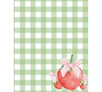Sweet Strawberry Days: A Cute Gingham Composition Notebook for School, Journaling, or Everyday Notes