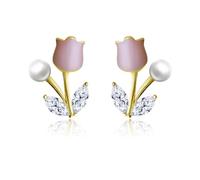 Sweet Stud Flower Earrings For Women Wedding Party