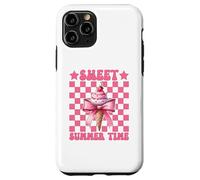 Sweet Summer Time Ice Cream Cono Chica Mamá Rosa Coqueta Arco Carcasa para iPhone 11 Pro