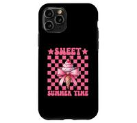 Sweet Summer Time Ice Cream Cono Chica Mamá Rosa Coqueta Arco Carcasa para iPhone 11 Pro