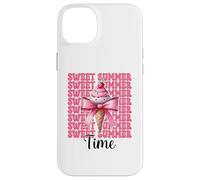 Sweet Summer Time Ice Cream Cono Chica Mamá Rosa Coqueta Arco Carcasa para iPhone 14 Plus