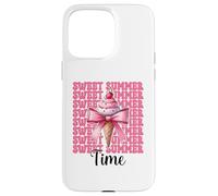 Sweet Summer Time Ice Cream Cono Chica Mamá Rosa Coqueta Arco Carcasa para iPhone 15 Pro MAX