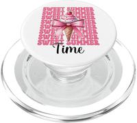 Sweet Summer Time Ice Cream Cono Chica Mamá Rosa Coqueta Arco PopSockets PopGrip para MagSafe