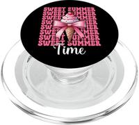 Sweet Summer Time Ice Cream Cono Chica Mamá Rosa Coqueta Arco PopSockets PopGrip para MagSafe