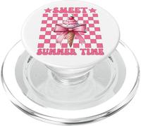 Sweet Summer Time Ice Cream Cono Chica Mamá Rosa Coqueta Arco PopSockets PopGrip para MagSafe