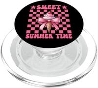 Sweet Summer Time Ice Cream Cono Chica Mamá Rosa Coqueta Arco PopSockets PopGrip para MagSafe