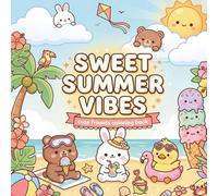 Sweet Summer Vibes: A Bold and Easy Summer Coloring Book with 50+ Cute and Relaxing Designs