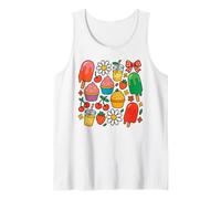 Sweet Summer Vibes Popsicle Cupcake Limonada Diseño Camiseta sin Mangas