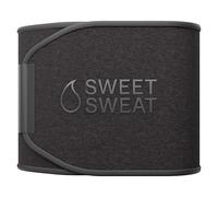 Sweet Sweat - Cinturón Reductor de Cintura para Mujeres y Hombres, Entrenamiento de Alta Intensidad y Gimnasio, 5 Tamaños Ajustables, Negro