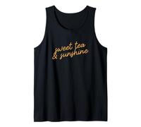 Sweet Tea & Sunshine, Escritura Minimalista del Sur del Camiseta sin Mangas