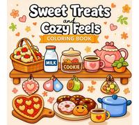 Sweet Treats and Cozy Feels Coloring Book: Cute & Cozy Dessert Coloring Book for Adults and Teens - Relaxing Baking, Coffee, Kitchen & Hygge Food ... and Bold Hygge Coloring Book Collection)