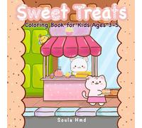 Sweet Treats Coloring Book for Kids Age 3-5: Cute Dessert Coloring Pages with Bear, Cat & Bee