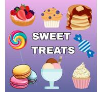 Sweet Treats colouring book with bold & easy design perfect for adults and kids
