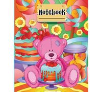 Sweet Treats Teddy Bear Notebook: Cute Bakery-Themed Writing Journal - 7.5" x 9.25", 110 Wide Ruled Pages