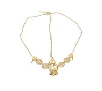 Sweet Wedding Headpiece Bridal Head Chain Hair Jewelry for Women Rhinestone Forehead Headband Accessories para la moda(Gold 1)