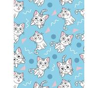 Sweet Whiskers Cat Notebook - Cute Cat Composition Book for Writing, School, Journaling & Notes: Fun & Curious Cat Design • Lined Pages • Sweet Whiskers Collection #7 (8x10)