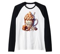 Sweet Winter Wonderland Decor For Women Toffee Hot Cocoa Camiseta Manga Raglan