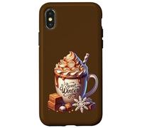 Sweet Winter Wonderland Decor For Women Toffee Hot Cocoa Carcasa para iPhone X/XS