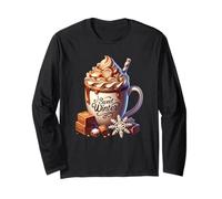 Sweet Winter Wonderland Decor For Women Toffee Hot Cocoa Manga Larga
